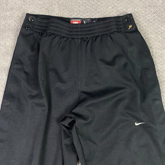 Vintage Nike Chicago Bulls Tear Away Basketball Pants Men's Large Black NBA - Picture 3 of 12